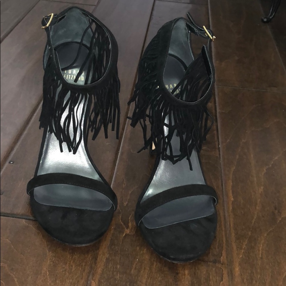 Stuart Weitzman Fringe Sandal Size 7 Never Worn - image 1